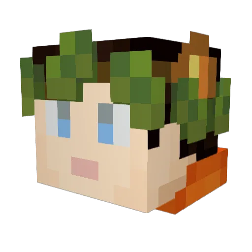 LavaBoss2000 Minecraft avatar head, 3D render