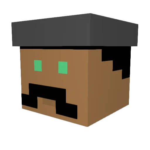 LavaBukkit Minecraft avatar head, 3D render