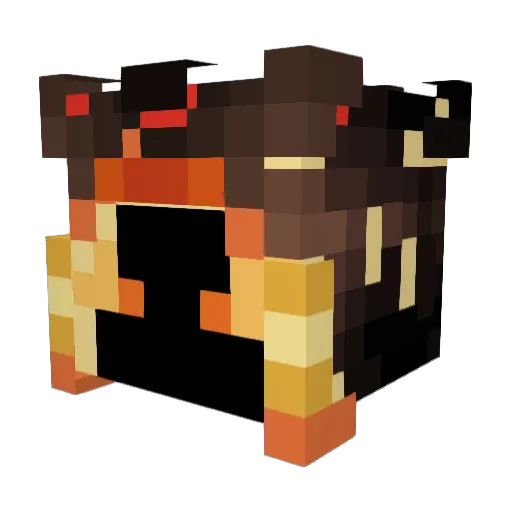 LavaColonix Minecraft avatar head, 3D render
