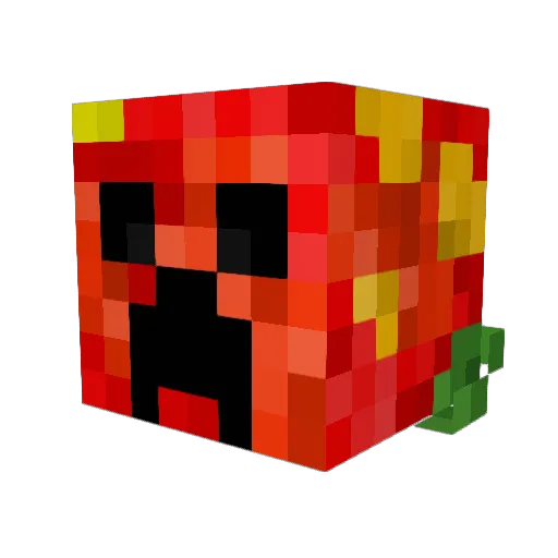 LavaCreeper33 Minecraft avatar head, 3D render