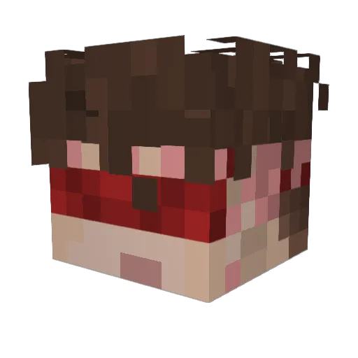 LavaDragon_19 Minecraft avatar head, 3D render