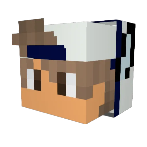 LavaFighterFX Minecraft avatar head, 3D render