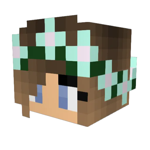 LavaGamesBr Minecraft avatar head, 3D render