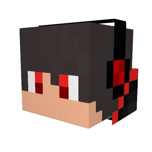 LavaGuardian Minecraft avatar head, 3D render