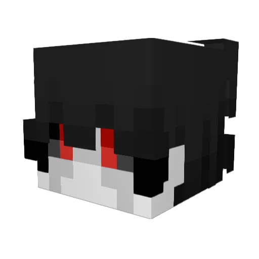 LavaHope Minecraft avatar head, 3D render