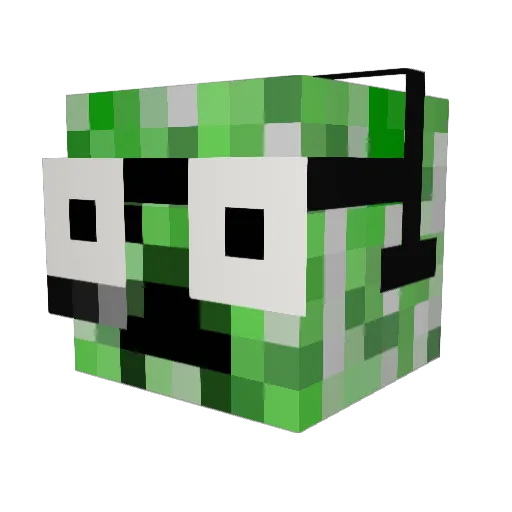 LavaLumper Minecraft avatar head, 3D render
