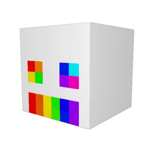LavaPerson10 Minecraft avatar head, 3D render