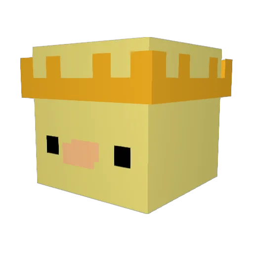 LavaRidingDuc Minecraft avatar head, 3D render