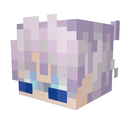 LavaSocks5 Minecraft avatar head, 3D render