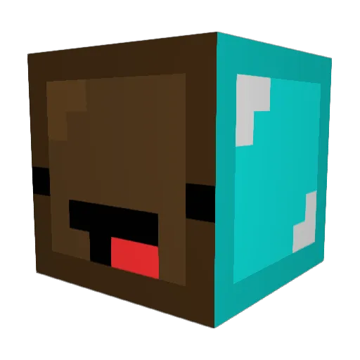 LavaWalkII Minecraft avatar head, 3D render