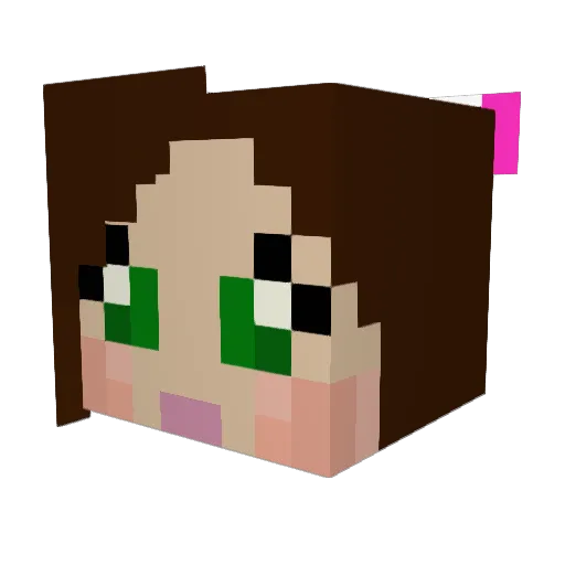 Lava_Block_Boy Minecraft avatar head, 3D render