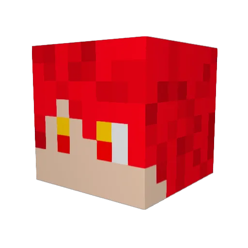 Lava_Kid Minecraft avatar head, 3D render