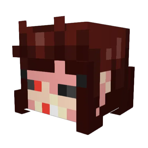 Lava_Source Minecraft avatar head, 3D render