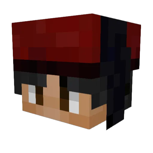 Lavader_ Minecraft avatar head, 3D render