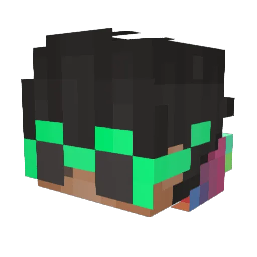 Lavadude11_ Minecraft avatar head, 3D render