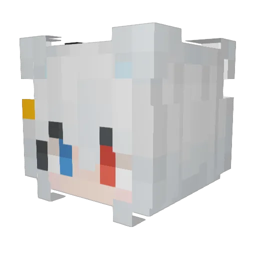 Lavainmc Minecraft avatar head, 3D render