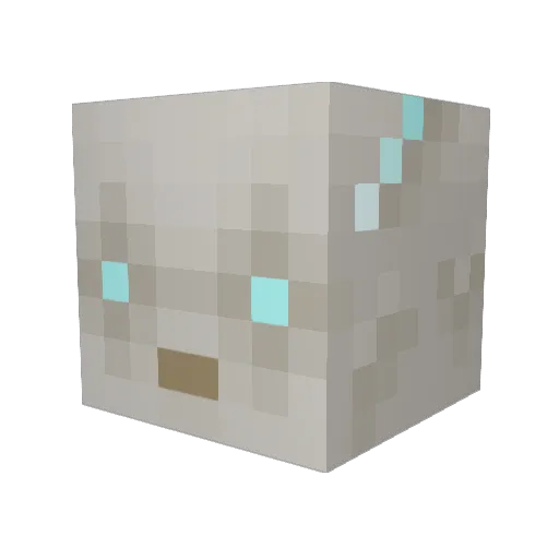 Lavaisten Minecraft avatar head, 3D render