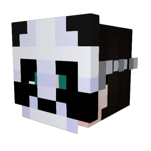 Lavakill Minecraft avatar head, 3D render