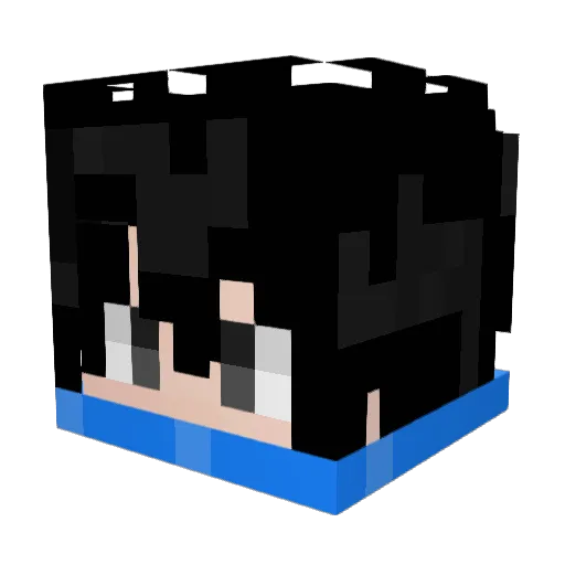 Lavalgas Minecraft avatar head, 3D render