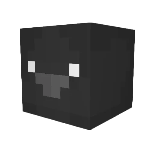 Lavaloop Minecraft avatar head, 3D render