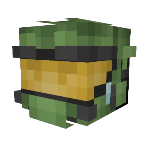 Lavaman77 Minecraft avatar head, 3D render