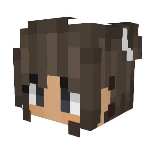 LavanderBabe Minecraft avatar head, 3D render