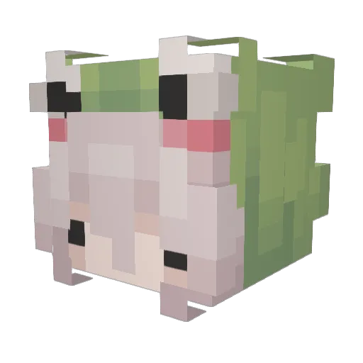 Lavandia_4 Minecraft avatar head, 3D render