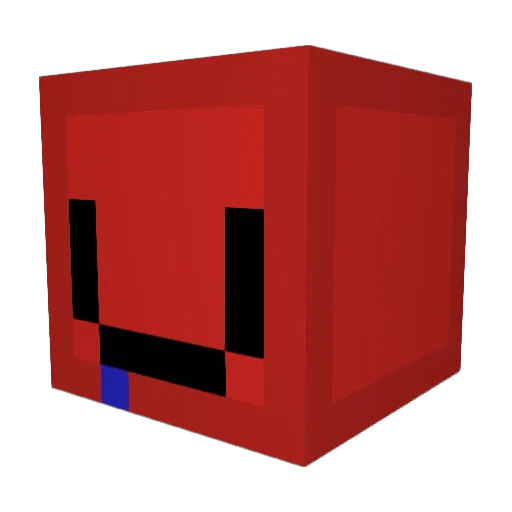 Lavapito Minecraft avatar head, 3D render