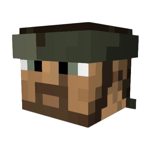Lavarath Minecraft avatar head, 3D render