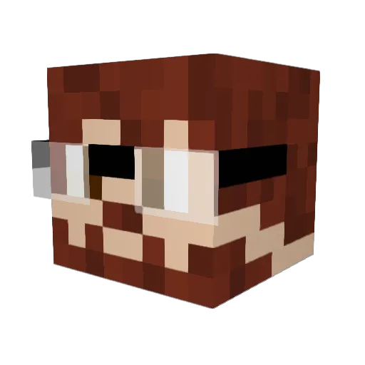 LavastrikeDK Minecraft avatar head, 3D render