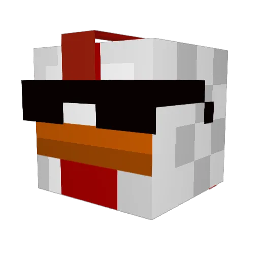 Lavatar93 Minecraft avatar head, 3D render