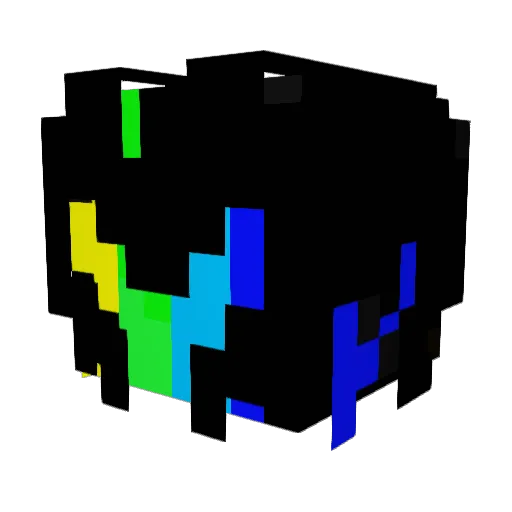 Lavatr0n Minecraft avatar head, 3D render
