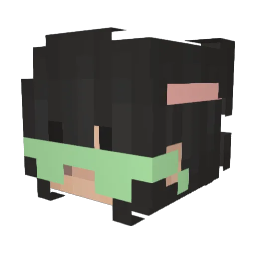 Lavawalker07 Minecraft avatar head, 3D render