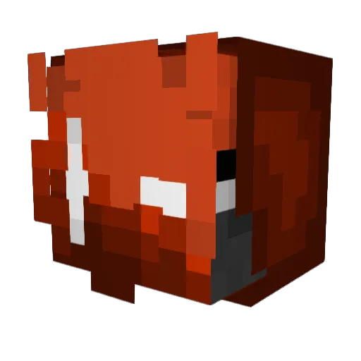 Lave13 Minecraft avatar head, 3D render