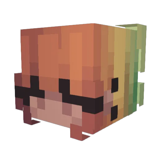 Lavender29 Minecraft avatar head, 3D render