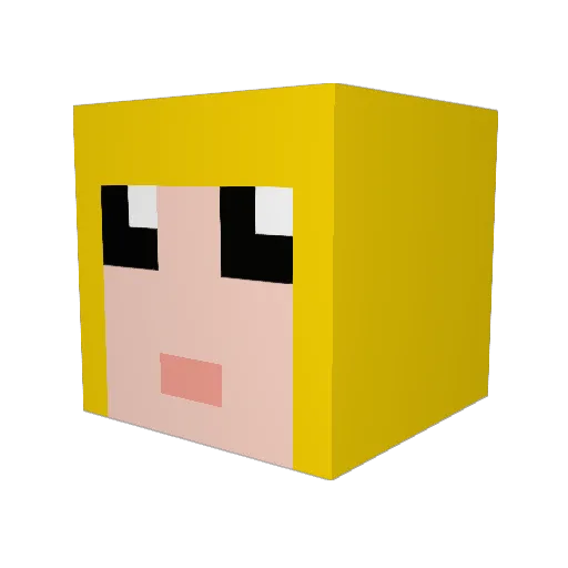 LavenderFrost Minecraft avatar head, 3D render