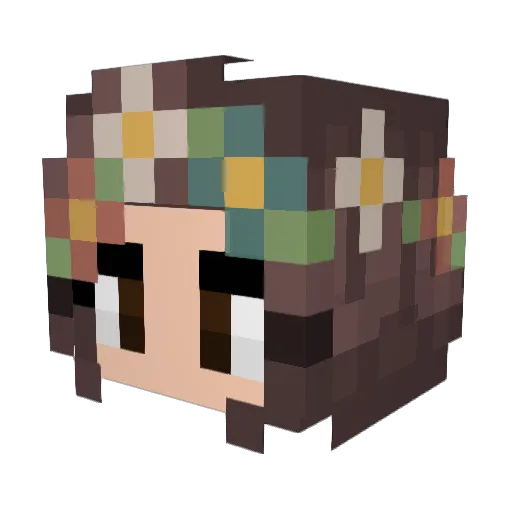 LavenderInkPen Minecraft avatar head, 3D render