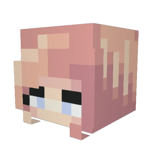 LavenderPuffs Minecraft avatar head, 3D render
