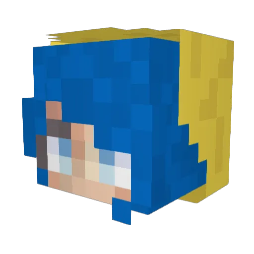 LavenderSun Minecraft avatar head, 3D render