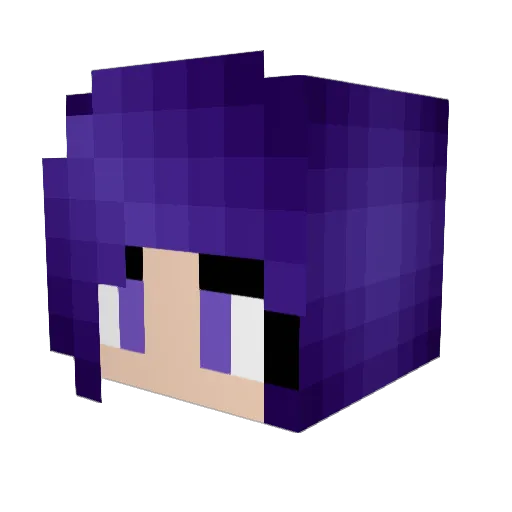 Lavender__YT Minecraft avatar head, 3D render