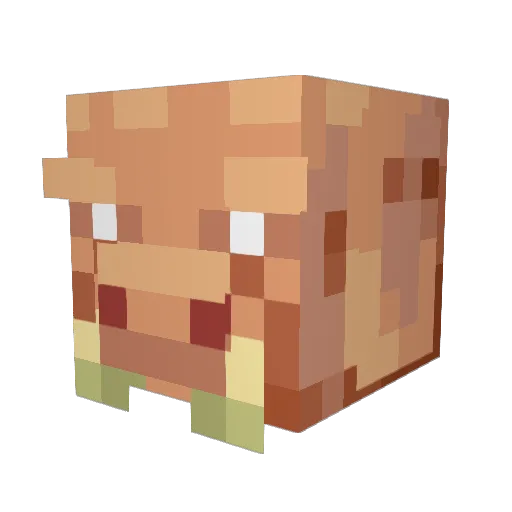 Lavendt_ Minecraft avatar head, 3D render