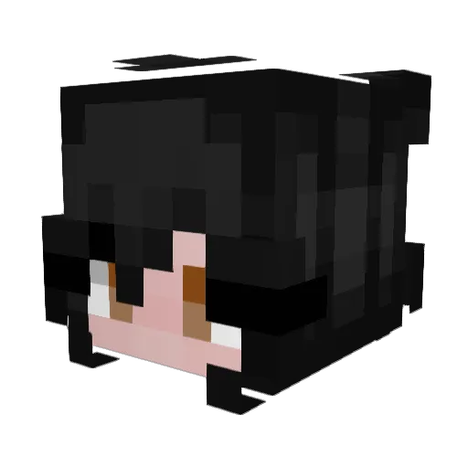 Lavenmary Minecraft avatar head, 3D render