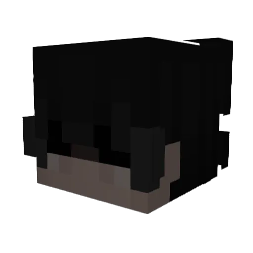 Lavenzyy Minecraft avatar head, 3D render