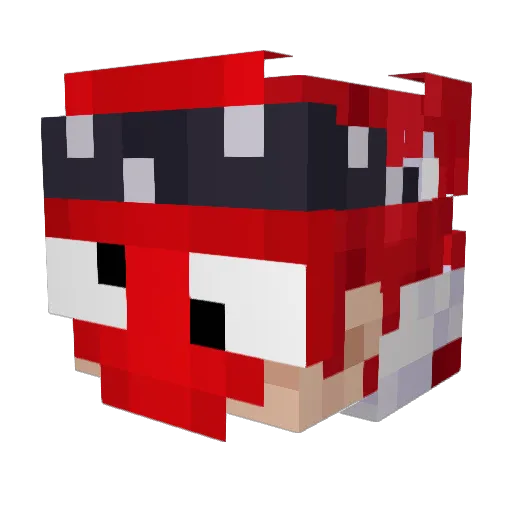 LavernRio Minecraft avatar head, 3D render