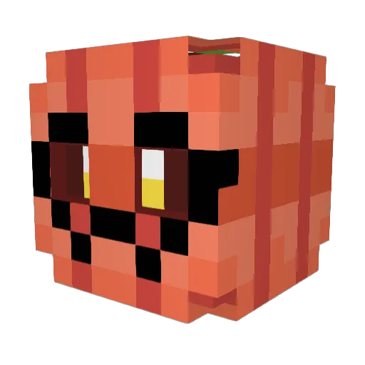 Laverna17 Minecraft avatar head, 3D render