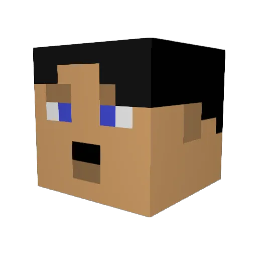Laveth Minecraft avatar head, 3D render
