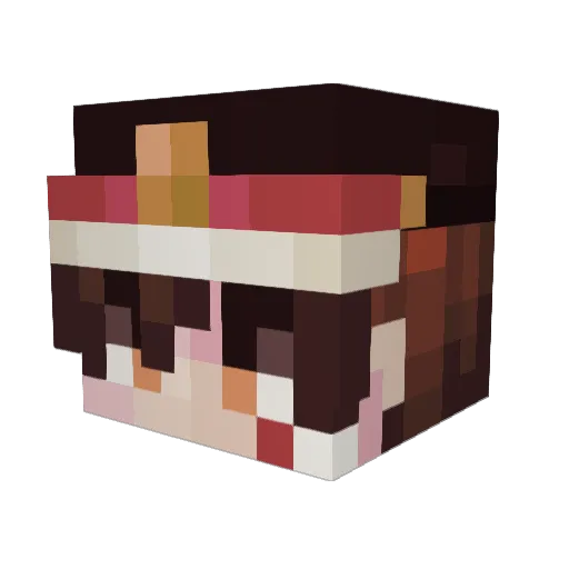 Lavia4a Minecraft avatar head, 3D render