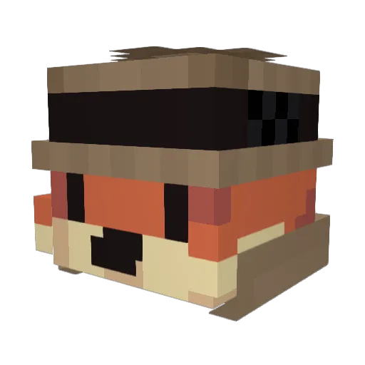 Lavie105 Minecraft avatar head, 3D render
