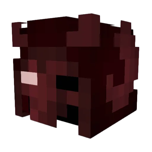 Lavirity Minecraft avatar head, 3D render
