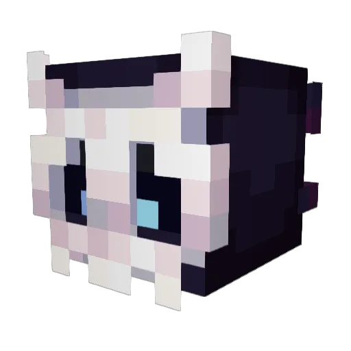 Lavisamu Minecraft avatar head, 3D render